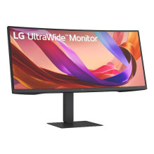 LCD monitorius, LG, 34 colių, 3440 x 1440 pikselių, „Wide Quad HD“, natūralus kraštinių santykis 21:9, LCD, išlenktas, 3