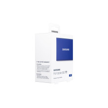 External SSD, SAMSUNG, T7, 2TB, USB 3.2, Write speed 1000 MBytes / sec, Read speed 1050 MBytes / sec, MU-PC2T0H / WW