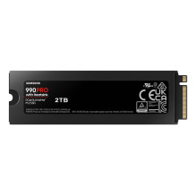 SSD, SAMSUNG, 990 PRO with Heatsink, 2TB, M.2, PCIE, NVMe, MLC, Write speed 6900 MBytes / sec, Read speed 7450 MBytes / 