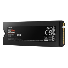 SSD, SAMSUNG, 990 PRO with Heatsink, 2TB, M.2, PCIE, NVMe, MLC, Write speed 6900 MBytes / sec, Read speed 7450 MBytes / 