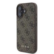 Guess 4G Classic iPhone 16 dėklas – rudas