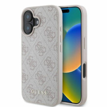 Guess 4G Classic iPhone 16 dėklas – rožinis