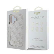 Guess 4G Classic iPhone 16 dėklas – rožinis