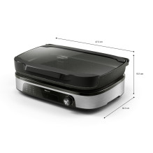 Home and kitchen appliance - Philips HD6212 / 90 Contact grill 1250 cm², 220 °C, Non-stick Black