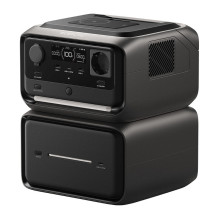 Portable Power Station - EcoFlow River 3 Max Plus 858Wh, 600W Output, Wireless Charging, Black