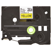 OEM lipdukai Brother TZE-FX611 Juoda ant geltonos