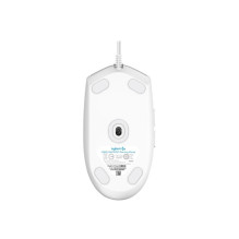 Input Device - Logitech G203 Lightsync Wired Gaming Mouse, 8000 DPI, 6 Programmable Buttons, White