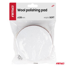 Pad polerski wełniany futro miękki soft 150mm ADET-34 AMIO-04882