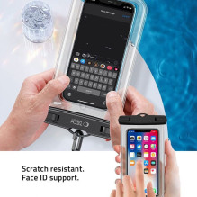 Waterproof case Tech-Protect UWC7 6.9 black / orange