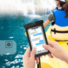 Waterproof case Tech-Protect UWC9 8.9 black / orange