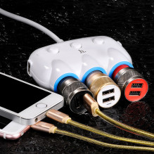 Car charger-hub Hoco C1 with 2 USB ports and three (3.1A) ports