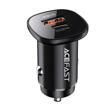 Car charger Acefast B1 Mini 38W USB-C+USB-A black Car charger Acefast B1 Mini 38W USB-C+USB-A black