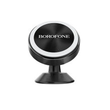 Automobilinis telefono laikiklis Borofone BH5 Platinum, tvirtinamas ant prietaisų skydelio, magnetinis