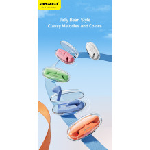 Wireless headphones Awei T68 black