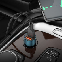 Automobilinis įkroviklis Borofone BZ19B 2xUSB-A QC3.0 36W juodas Automobilinis įkroviklis Borofone BZ19B 2xUSB-A QC3.0 36W juodas