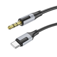 Audio cable Borofone BL19 USB-C to 3.5mm black Audio cable Borofone BL19 USB-C to 3.5mm black