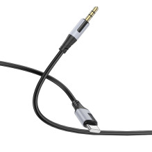 Audio cable Borofone BL19 USB-C to 3.5mm black Audio cable Borofone BL19 USB-C to 3.5mm black