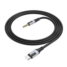 Audio cable Borofone BL19 USB-C to 3.5mm black Audio cable Borofone BL19 USB-C to 3.5mm black