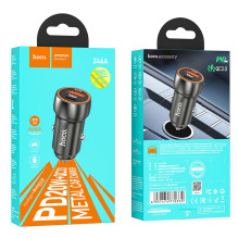 Car charger Hoco Z46A USB-A / Type-C PD20W+QC3.0 gray