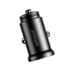 Automobilinis įkroviklis Joyroom JR-CCN05 USB-C / USB-A 30W juodas Automobilinis įkroviklis Joyroom JR-CCN05 USB-C / USB-A 30W juodas