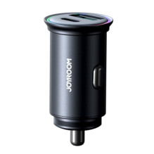 Car charger Joyroom JR-CCN04 USB-C / USB-A 60W black Car charger Joyroom JR-CCN04 USB-C / USB-A 60W black