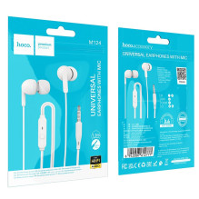 Headphones Hoco M124 3.5mm white Headphones Hoco M124 3.5mm white