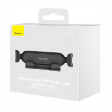 Baseus car phone holder for air vents, black SUWX010001