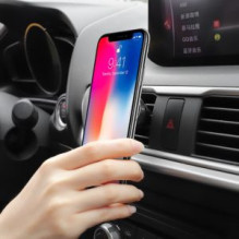 Car phone holder Hoco CA47 mounts to the air vent, magnetic, black