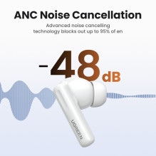 Wireless headphones Ugreen WS200 HiTune T6 Active Noise-Cancelling Earbuds white