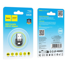 Bluetooth adapter Hoco UA28 Bluetooth 5.1 black Bluetooth adapter Hoco UA28 Bluetooth 5.1 black