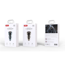 Automobilinis įkroviklis XO CC60 USB-A / USB-C 60W juodas