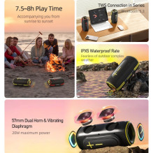 Bluetooth portable speaker Awei KA5 20W black