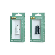 Automobilinis įkroviklis Remax RCC358 30W USB-C / USB-A juodas