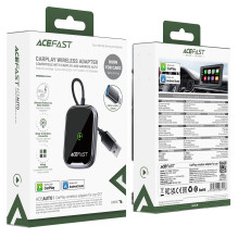 Wireless CarPlay / Android Auto adapter Acefast QC1 black