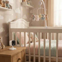 Video Baby Monitor PNI BM500 5 inch screen wireless 2.4 Ghz, temperature sensor, VOX, night vision
