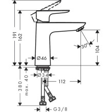 BASIN MIXER TALIS E110 71712670 BASIN MIXER TALIS E110 71712670