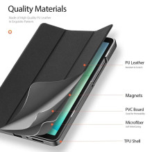 Case Dux Ducis Domo Samsung X110 / X115 Tab A9 8.7 / X130 / X135 Tab A11 8.7 black Case Dux Ducis Domo Samsung X110 / X115 Tab A9 8.7 / X130 / X135 Tab A11 8.7 black
