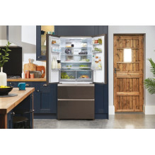 Haier FD 83 Serie 7 HB18FGSAAA Šaldytuvas-šaldiklis, dvigubo atidarymo 539 l E Sidabrinė, Titano