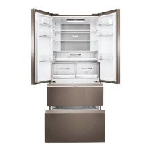 Haier FD 83 Serie 7 HB18FGSAAA Fridge-freezer, double-opening 539 l E Silver, Titanium