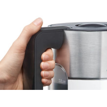 Bosch TWK8611P elektrinis virdulys 1,5 l 2400 W Antracito spalvos, Nerūdijančio plieno, Balta
