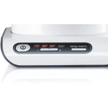 Bosch TWK8611P elektrinis virdulys 1,5 l 2400 W Antracito spalvos, Nerūdijančio plieno, Balta