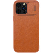 Dėklas Nillkin Qin Pro Leather Apple iPhone 14 Plus rudas Dėklas Nillkin Qin Pro Leather Apple iPhone 14 Plus rudas