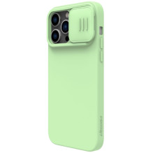 Nillkin CamShield Silky Magnetic Silicone Case for Apple iPhone 14 Plus light green
