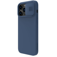Nillkin CamShield Silky Magnetic Silicone Case for Apple iPhone 14 Plus dark blue