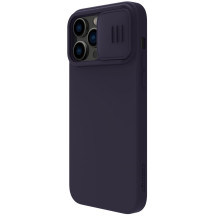 Nillkin CamShield Silky Magnetic Silicone Case for Apple iPhone 14 Plus dark purple