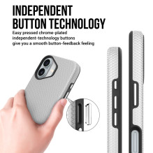 Dėklas Perfectionists Triangle Mag Case Apple iPhone 15 sidabrinis