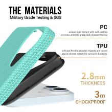 Dėklas Perfectionists Triangle Mag Case Apple iPhone 15 žalias