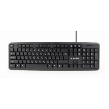KLAVIATŪRA STANDARTINĖ USB RUS / BLACK KB-U-103-RU GEMBIRD
