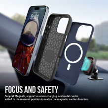 Perfectionists Triangle Mag Case Apple iPhone 14 Pro dark blue