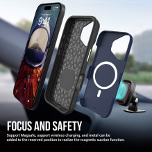 Perfectionists Triangle Mag Case Apple iPhone 16 dark blue